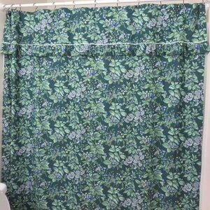 Vintage EUC Laura Ashley Bramble Shower Curtain w/ Ruffle 70"x 74"